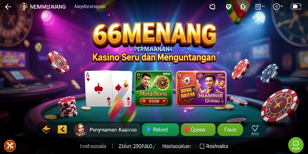 Tampilan menarik dari gameplay Kasino di 66MENANG.