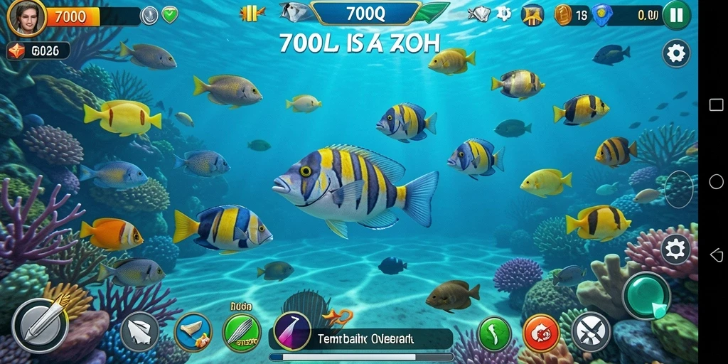 Tampilan gameplay 700Q yang seru dan menantang dalam Tembak Ikan.