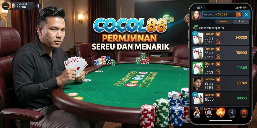 Tampilan gameplay COCOL88 yang seru dan menarik dalam permainan poker.