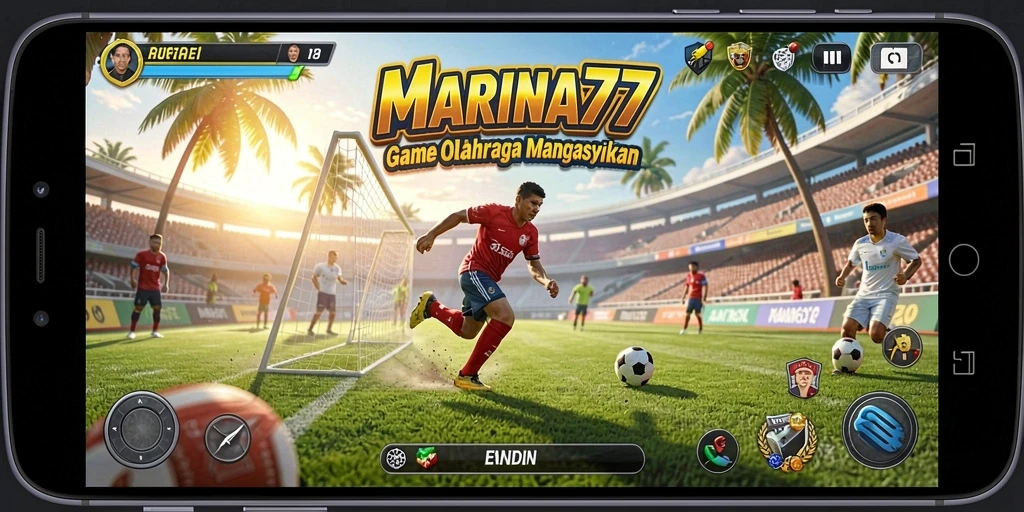 Tampilan gameplay MARINA77 yang penuh aksi dan olahraga seru.