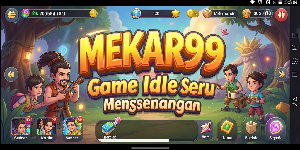 Tampilan gameplay Idle yang menarik dan memukau di MEKAR99.