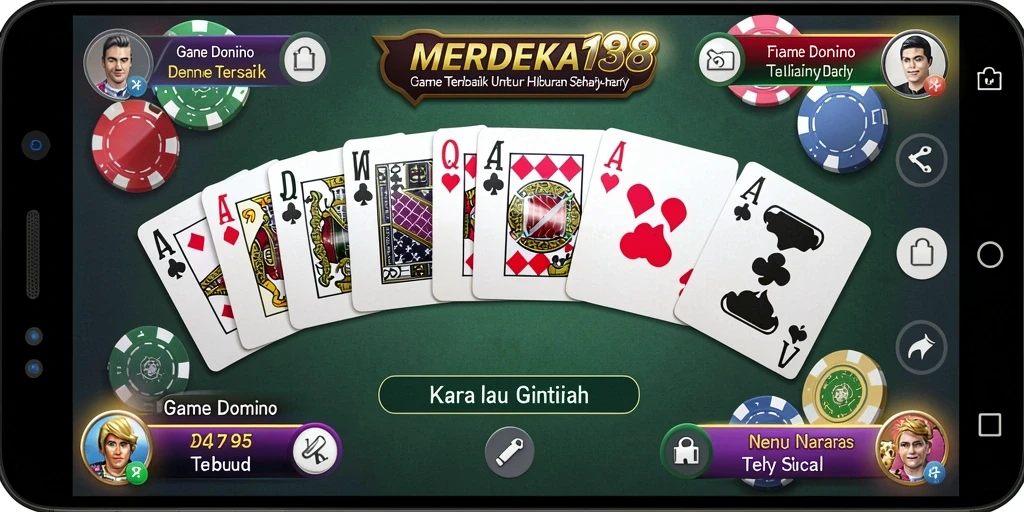Tampilan gameplay utama dari MERDEKA138 yang menarik dan interaktif.