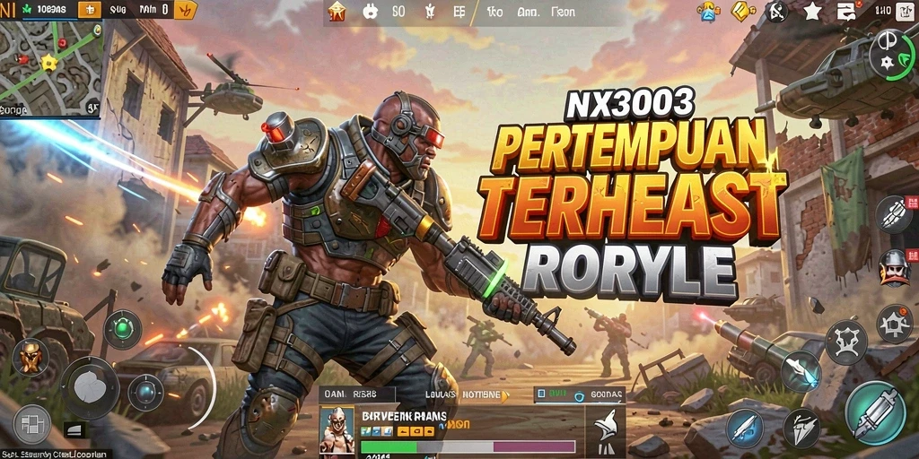 Tangkapan layar menampilkan intensitas pertempuran dalam NX303 Battle Royale.