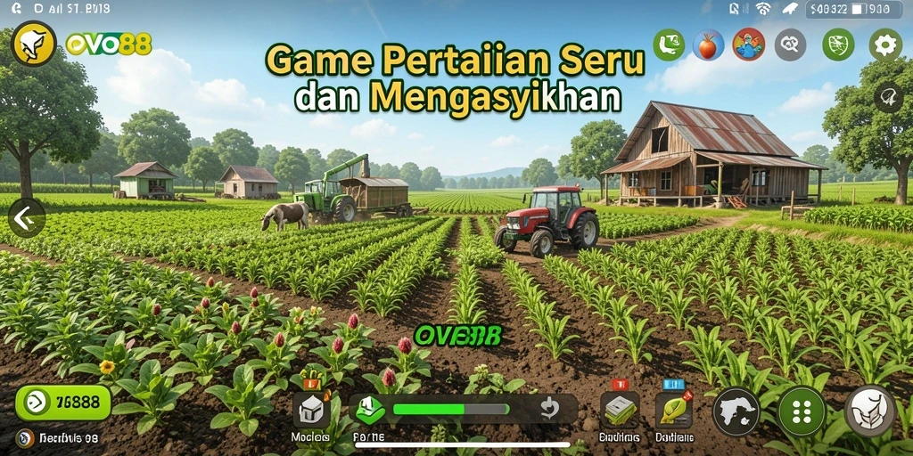 Tangkapan layar OVO88 menampilkan suasana ladang yang indah dengan tanaman subur.