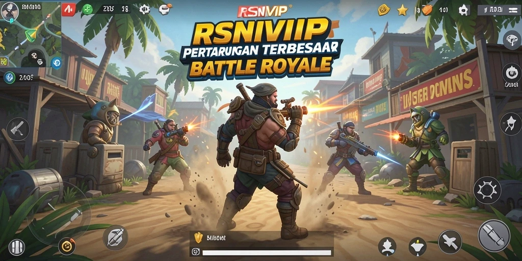 Gameplay seru RSNVIP dengan berbagai aksi pertempuran.