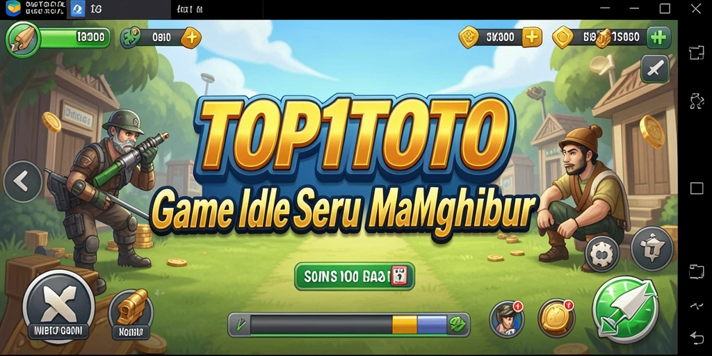 Tampilan bermain game Idle yang menarik dan menyenangkan.